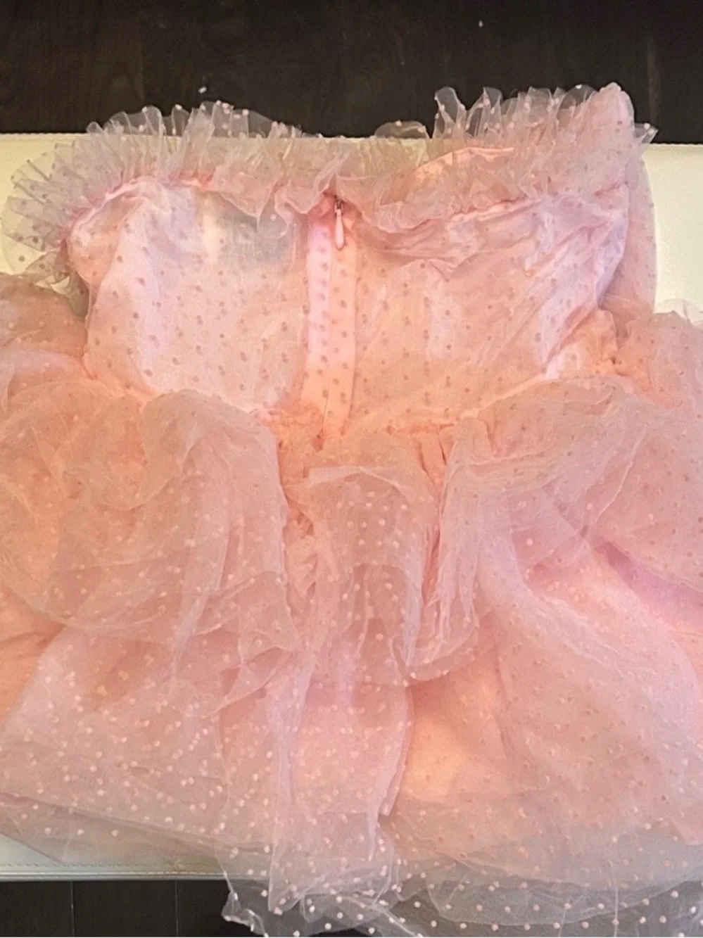 Lola + The Boys DREAM BOW MINI TULLE DRESS